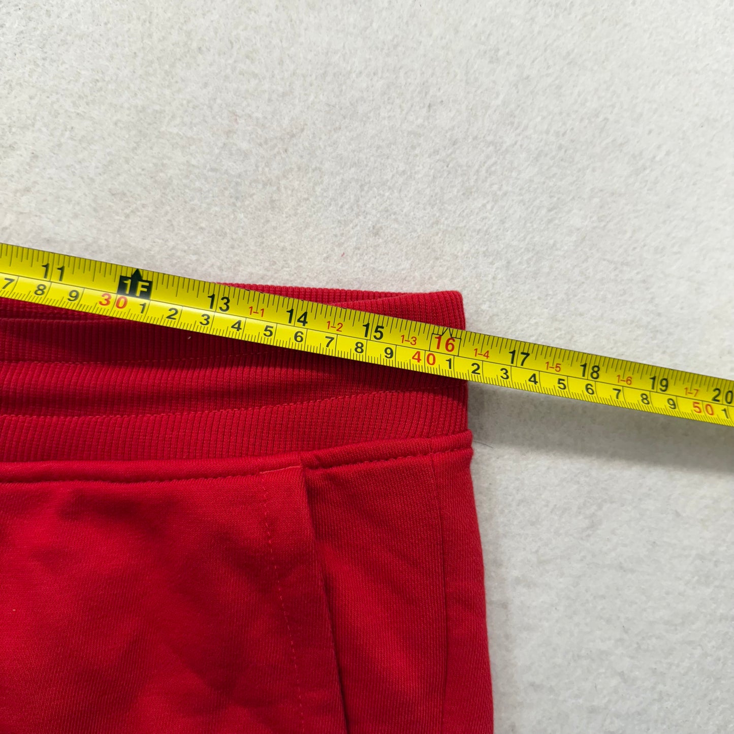 Tommy Hilfiger Men's Bright Red Cotton Lounge Shorts Slash Pockets Logo Size M