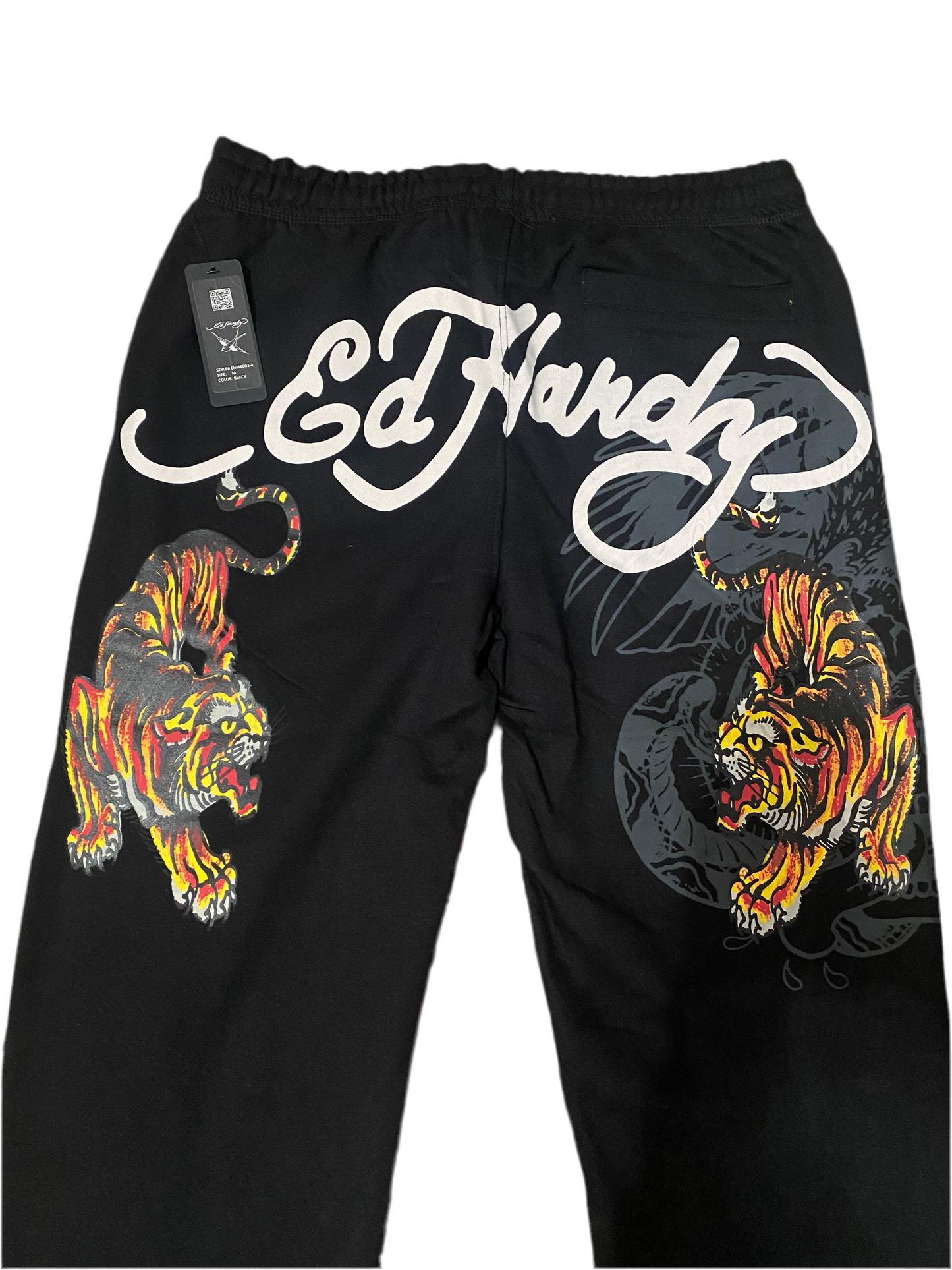 ED HARDY “CRAWLING TIGER” BLACK PANTS - Clean Curriculums 