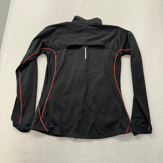 Nike Women's Black Full Zip Track Jacket Zippered Side Pocket Performance Size M