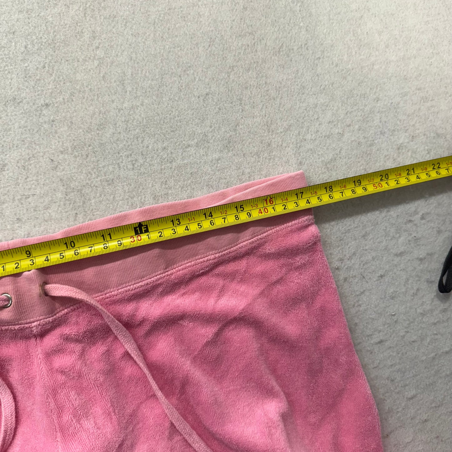 2003 Vintage Juicy Couture Women's Pink Terry Cloth Flared Track Pant Y2k Size L