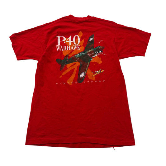 Fruit of the Loom Vibrant Red 100% Cotton Graphic T-Shirt Short Sleeve Size L