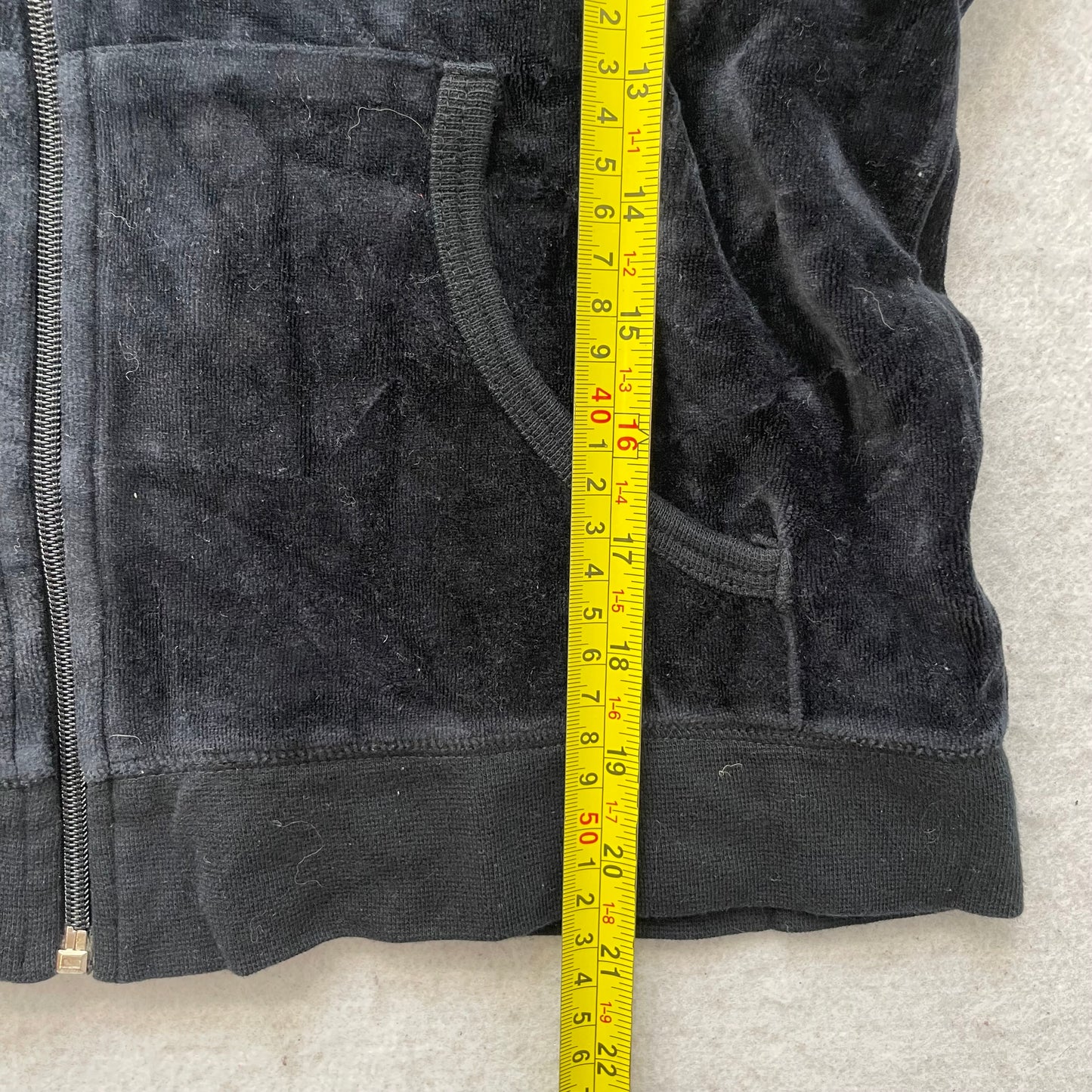Vintage Juicy Couture Scottie Dogs Womens Black Velour Tracksuit Set Logo Size L
