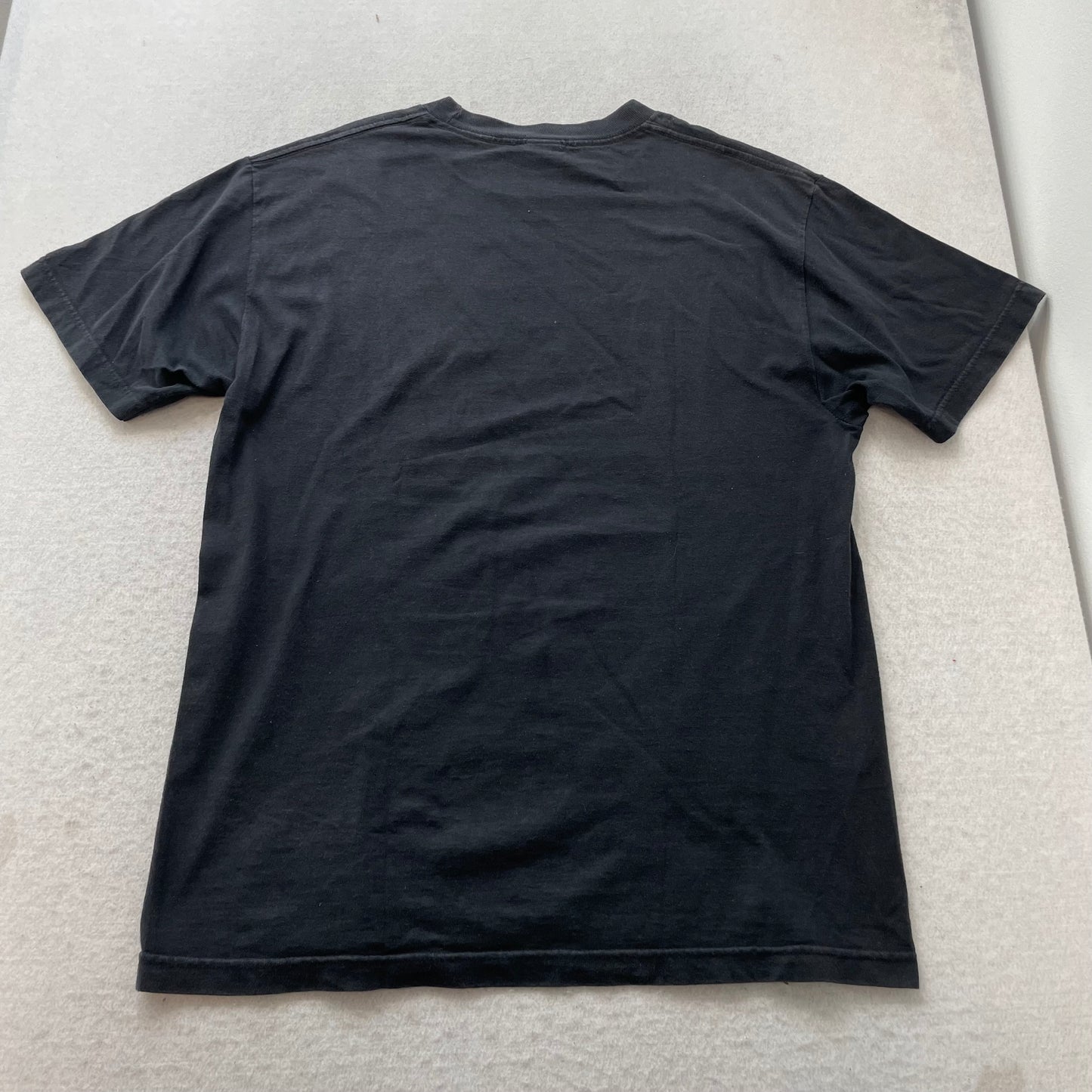 Metal Mulisha T-Shirt Men's Black Graphic Skull Helmet Graphic Casual Tee Size M