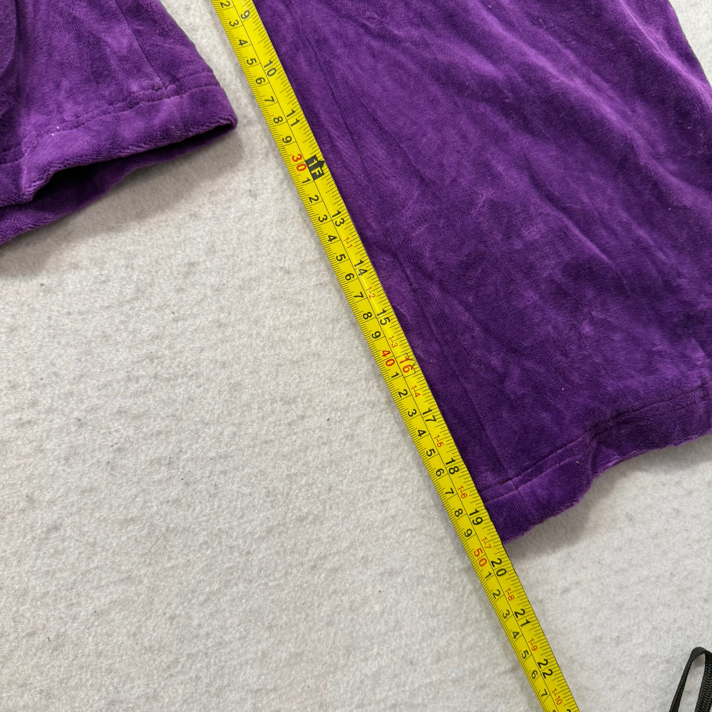 Bebe Women's Purple Velour Flare Wide Leg Track Pant Loungewear Logo Y2K Size XS