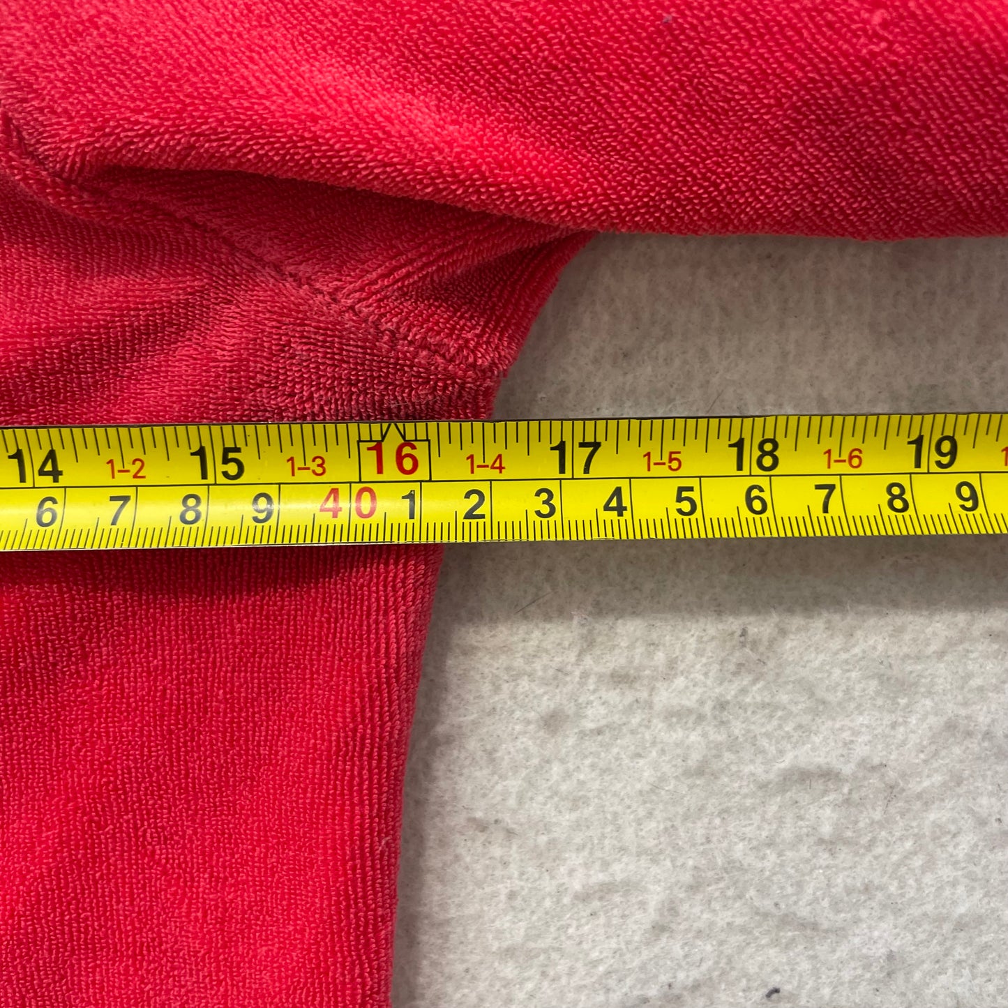 Vintage Juicy Couture Malibu Couture Womens Red Terry Cloth Hoodie Pocket Size S