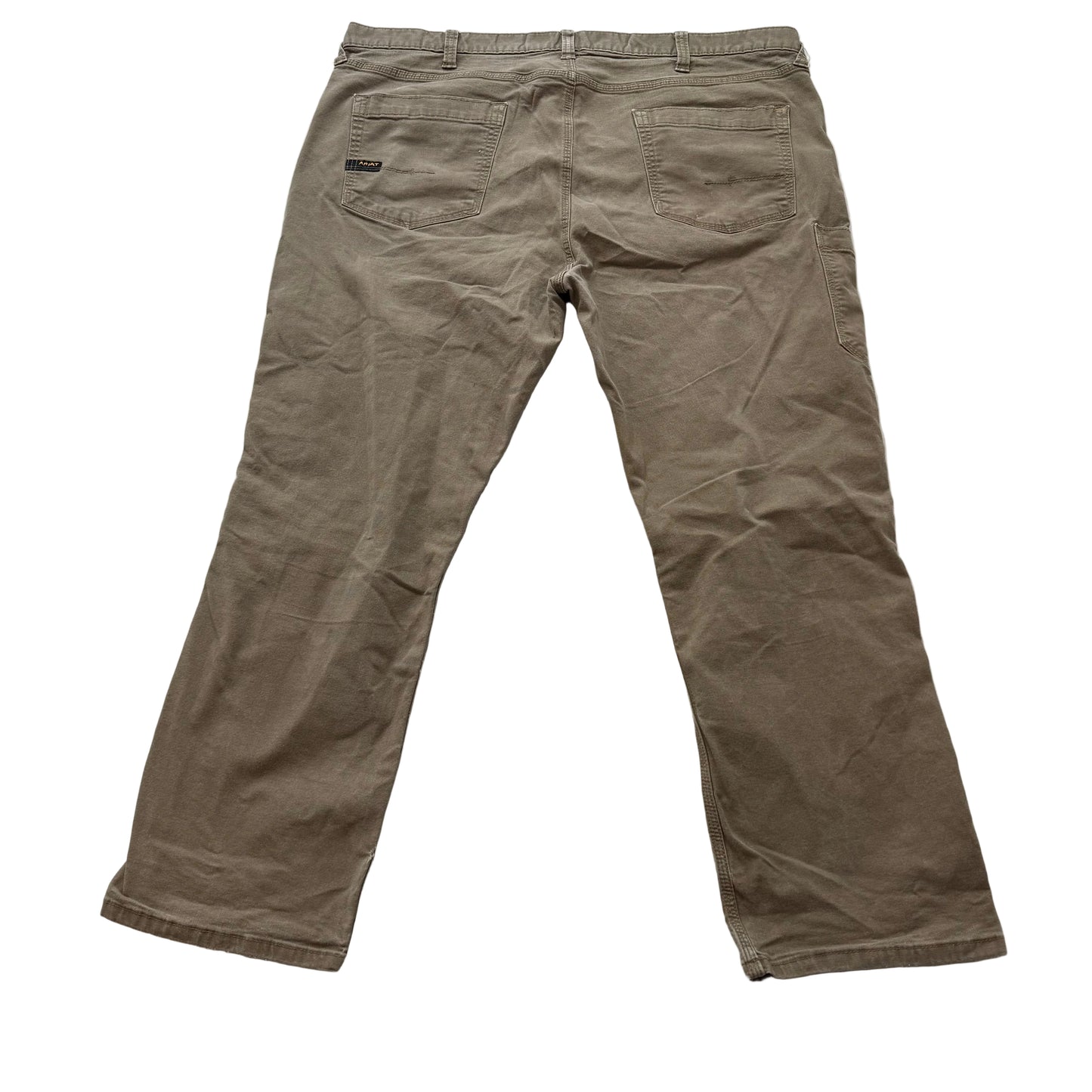 Ariat Rebar M4 Men's Khaki Canvas Straight Leg Work Pant Relaxed Fit Size 42x30