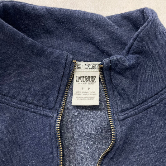 Vintage Victoria’s Secret Pink navy “1986” quarter-zip size S