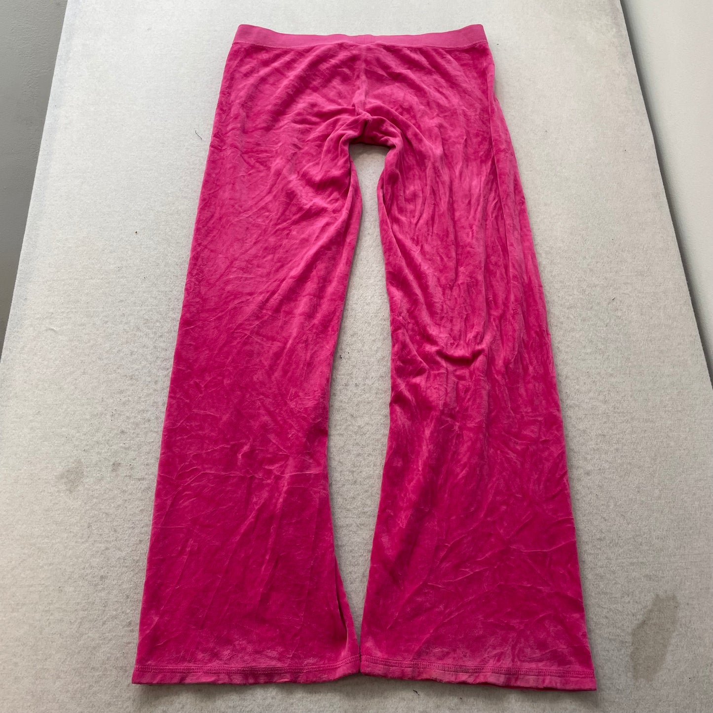 Vintage Juicy Couture Women Hot Pink Velour Tracksuit Set Hoodie & Pant Size S/M