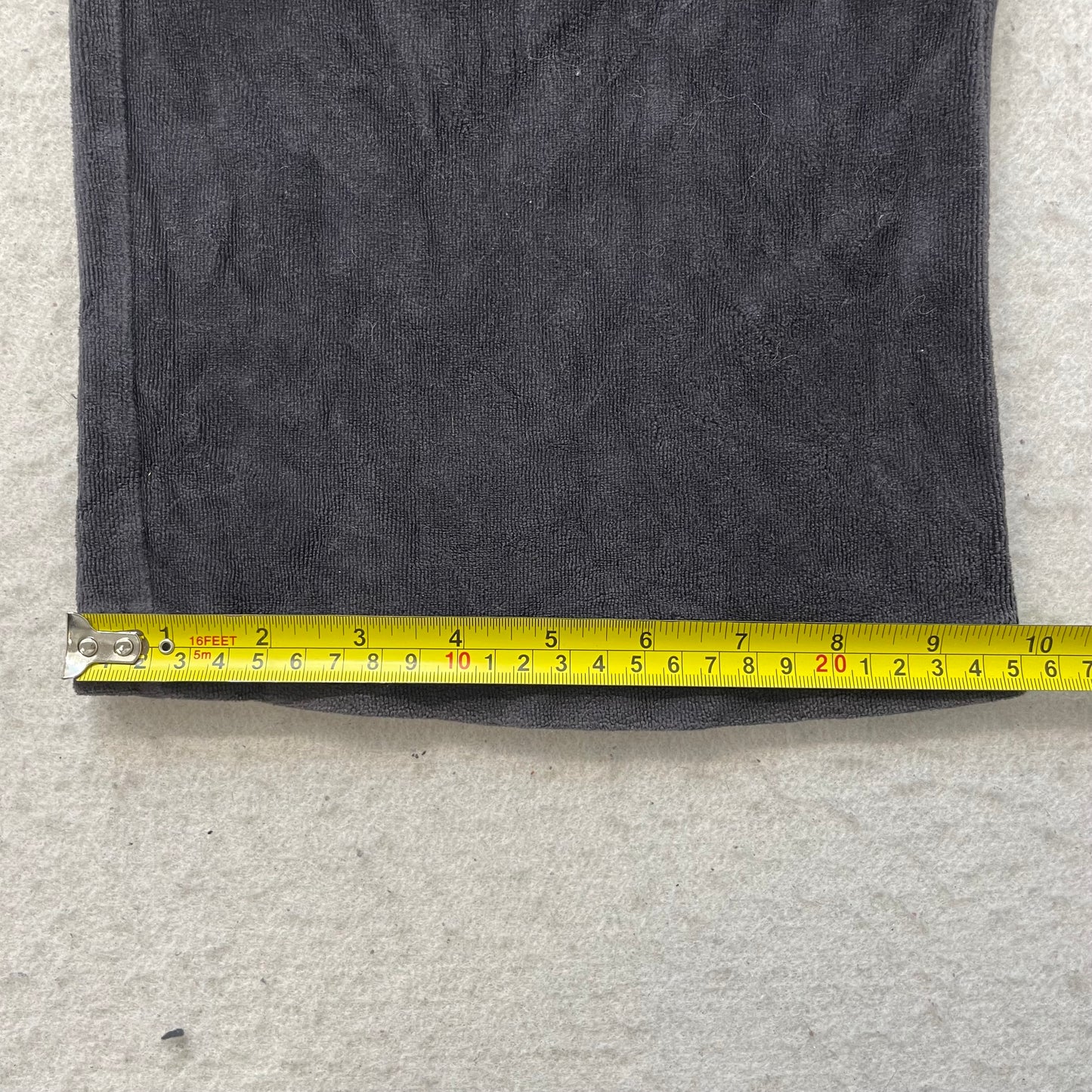Juicy Couture Women's Charcoal Gray Velour Flared Track Pant Drawstring Size M