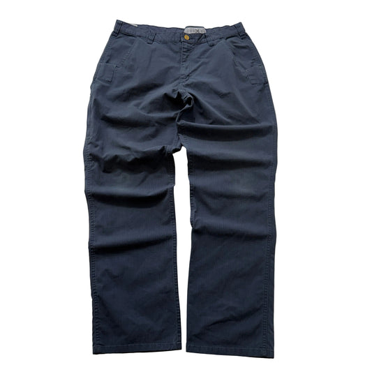 Carhartt Men's Navy Blue Cotton Chino Pants Loose Fit Pockets Classic Size W34