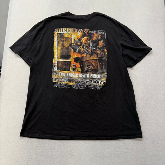Delta Soft Unisex Shinedown Five Finger Death Punch Tour 2018 T-Shirt Size XL