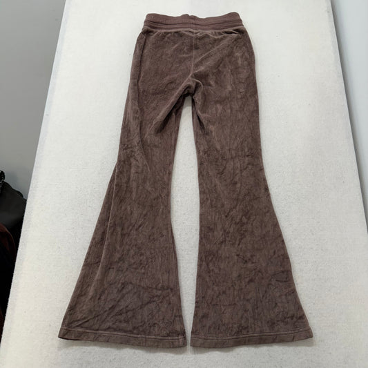 Vintage Juicy Couture Women's Brown Velour Flared Track Pant Bell Bottom Size S