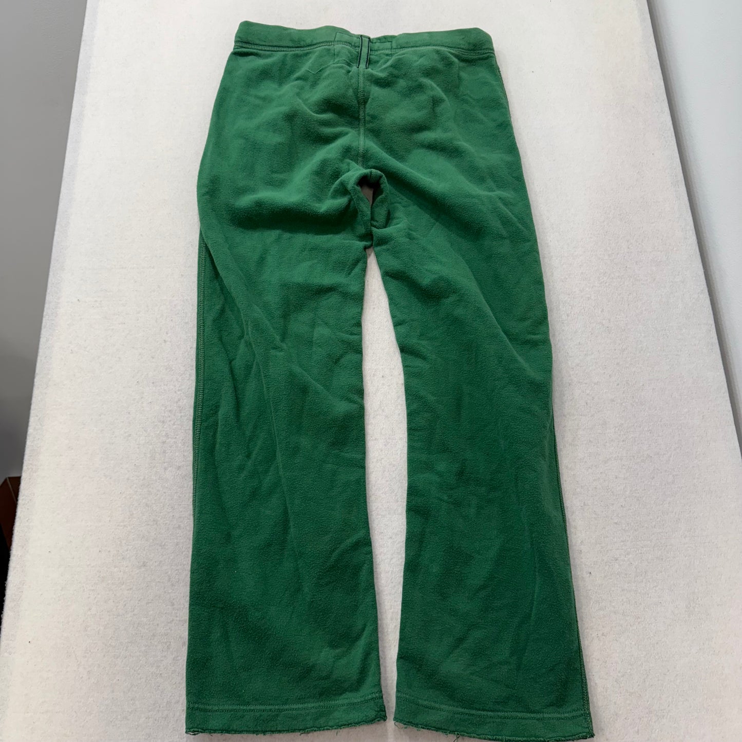 American Eagle Outfitters Men Kelly Green Fleece Wide Leg Sweatpants Logo Size S