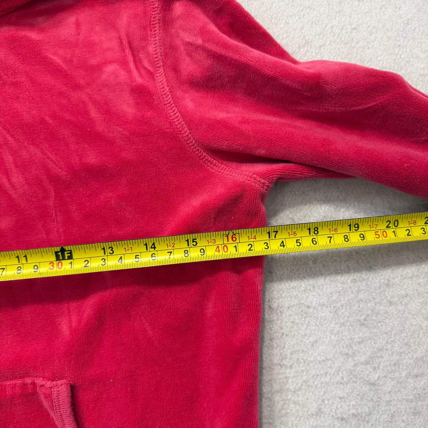 Vintage Juicy Couture Scottie Dogs Women's Hot Pink Velour Zip-Up Hoodie Size S
