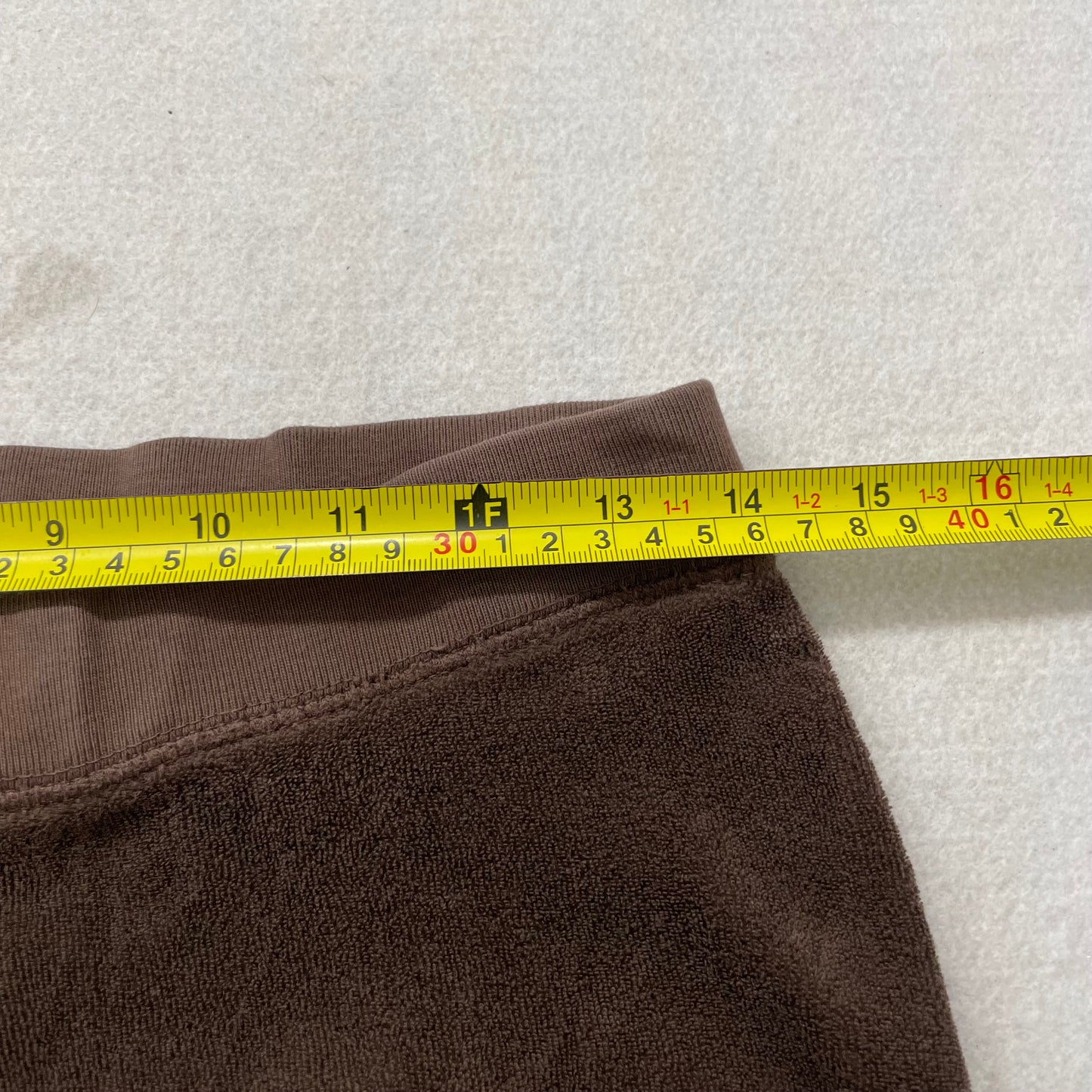 2003 Vintage Juicy Couture Women's Brown Terrycloth Flared Track Pant Y2K Size P