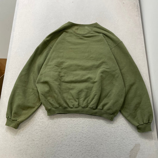 Champion Men's Olive Green Crewneck Fleece Sweatshirt Pullover Classic Size XL