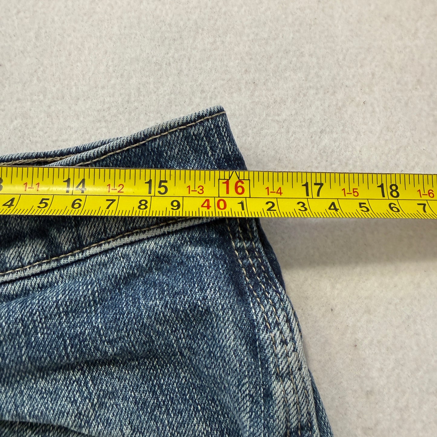 Genuine Dickies Men's Blue Straight Fit Carpenter Denim Jeans Pockets Size 32x32