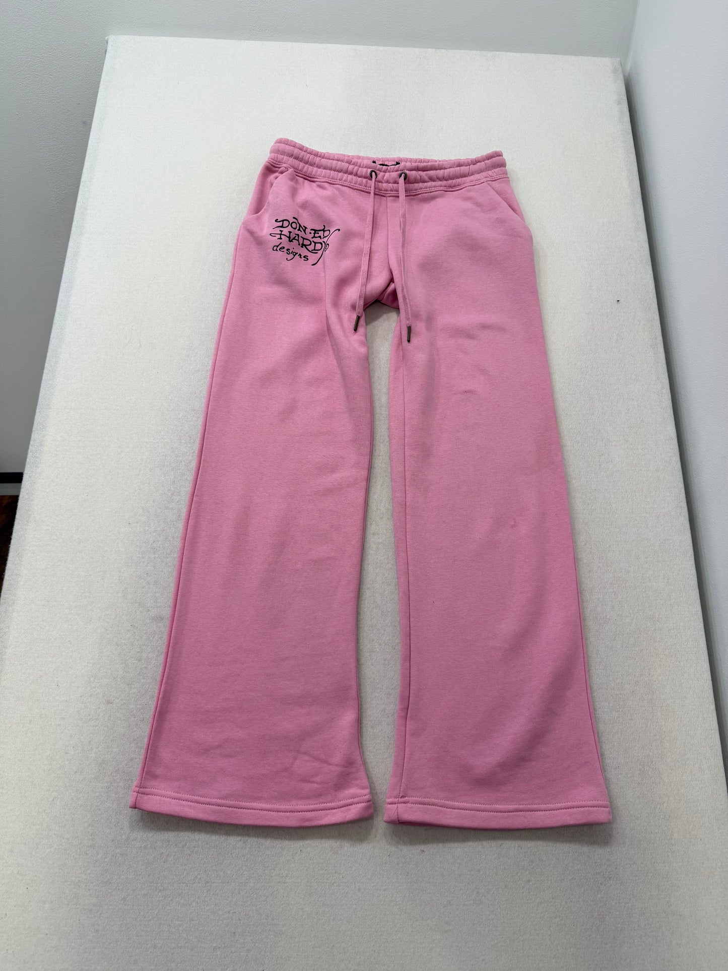 ED HARDY “NYC Skull” PINK FLARE PANTS