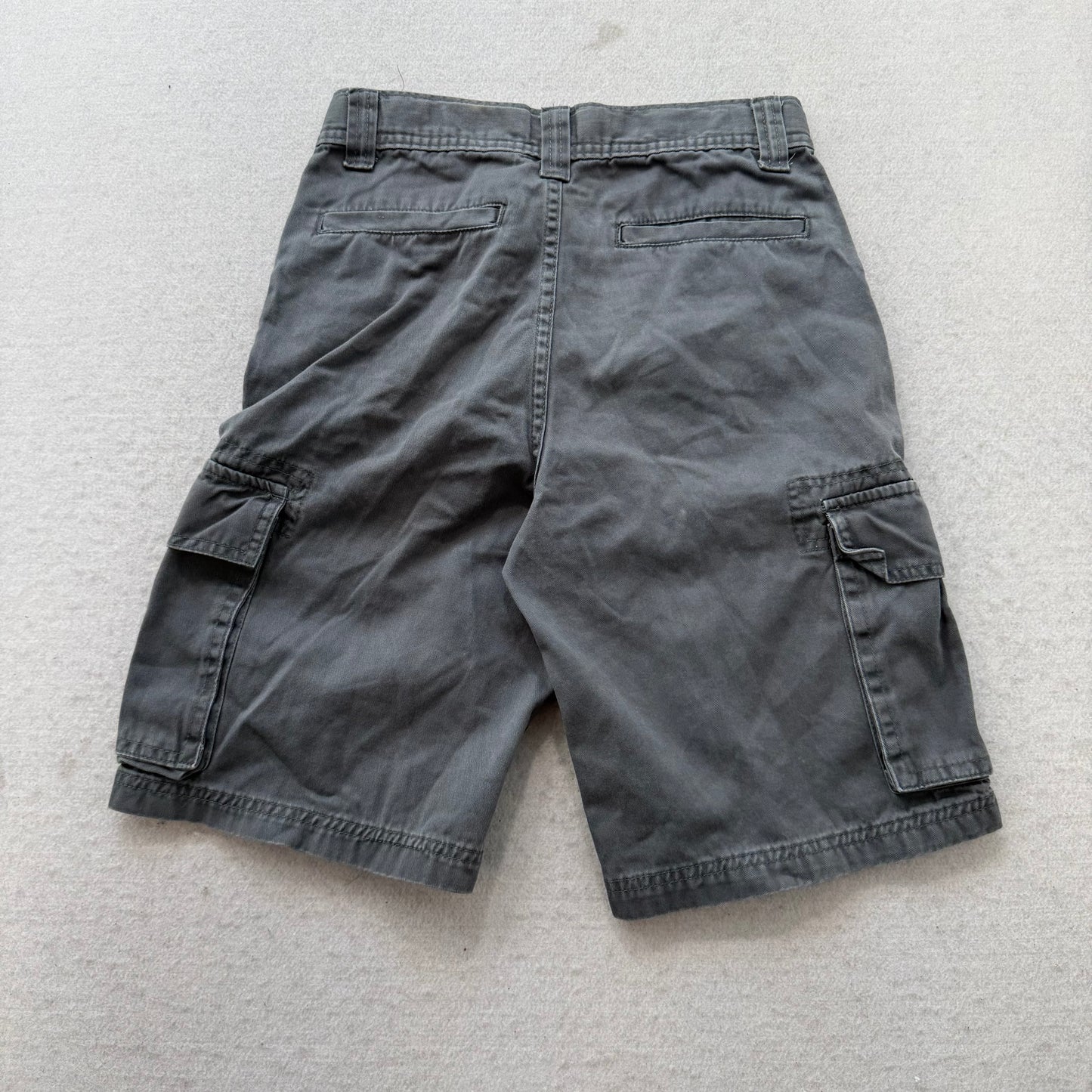 Bailey's Pt. Boys Charcoal Gray Cargo Shorts Utility Pockets Outdoor Size 12
