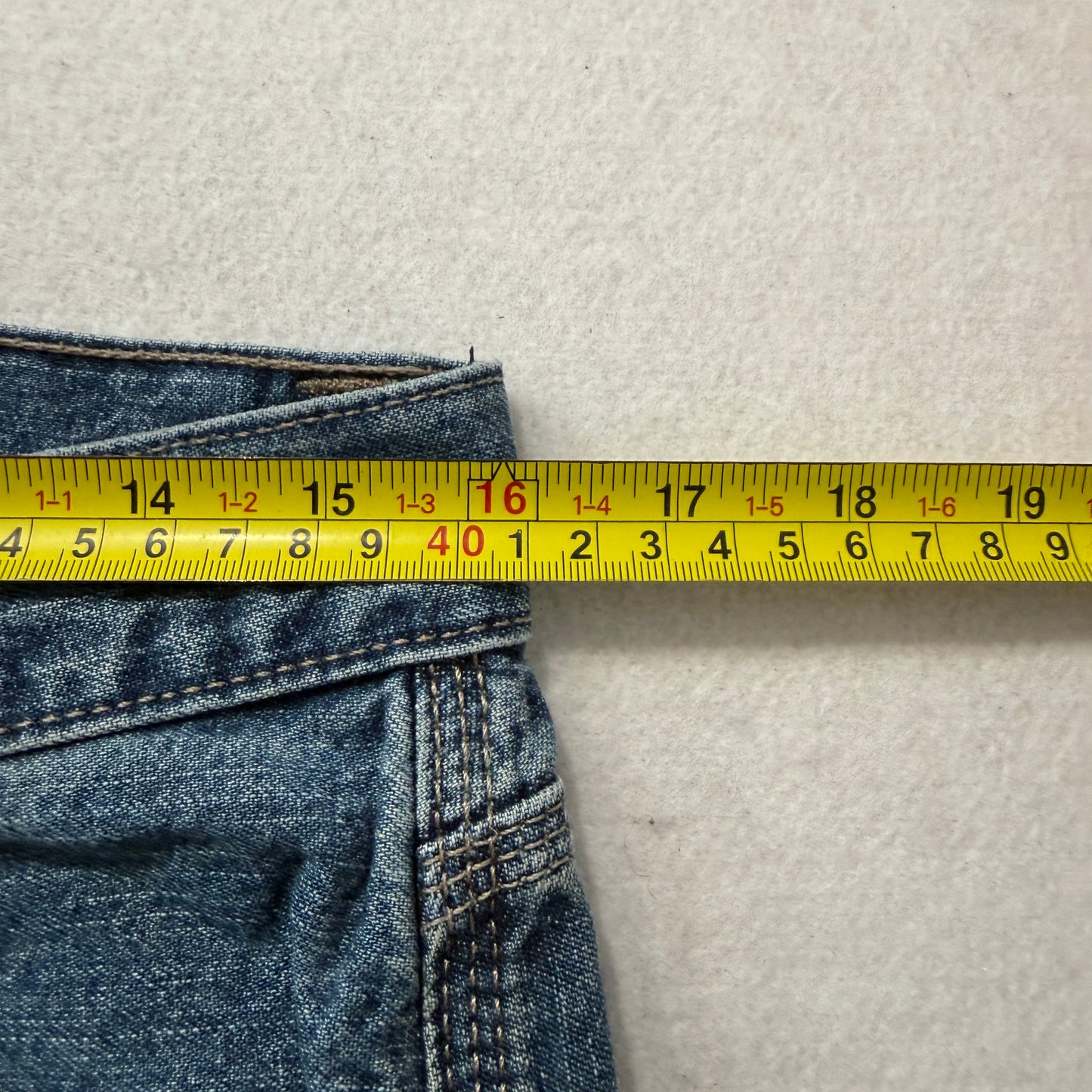 Levi Strauss Signature Men's Blue Denim Carpenter Jeans Pockets Size W32xL32