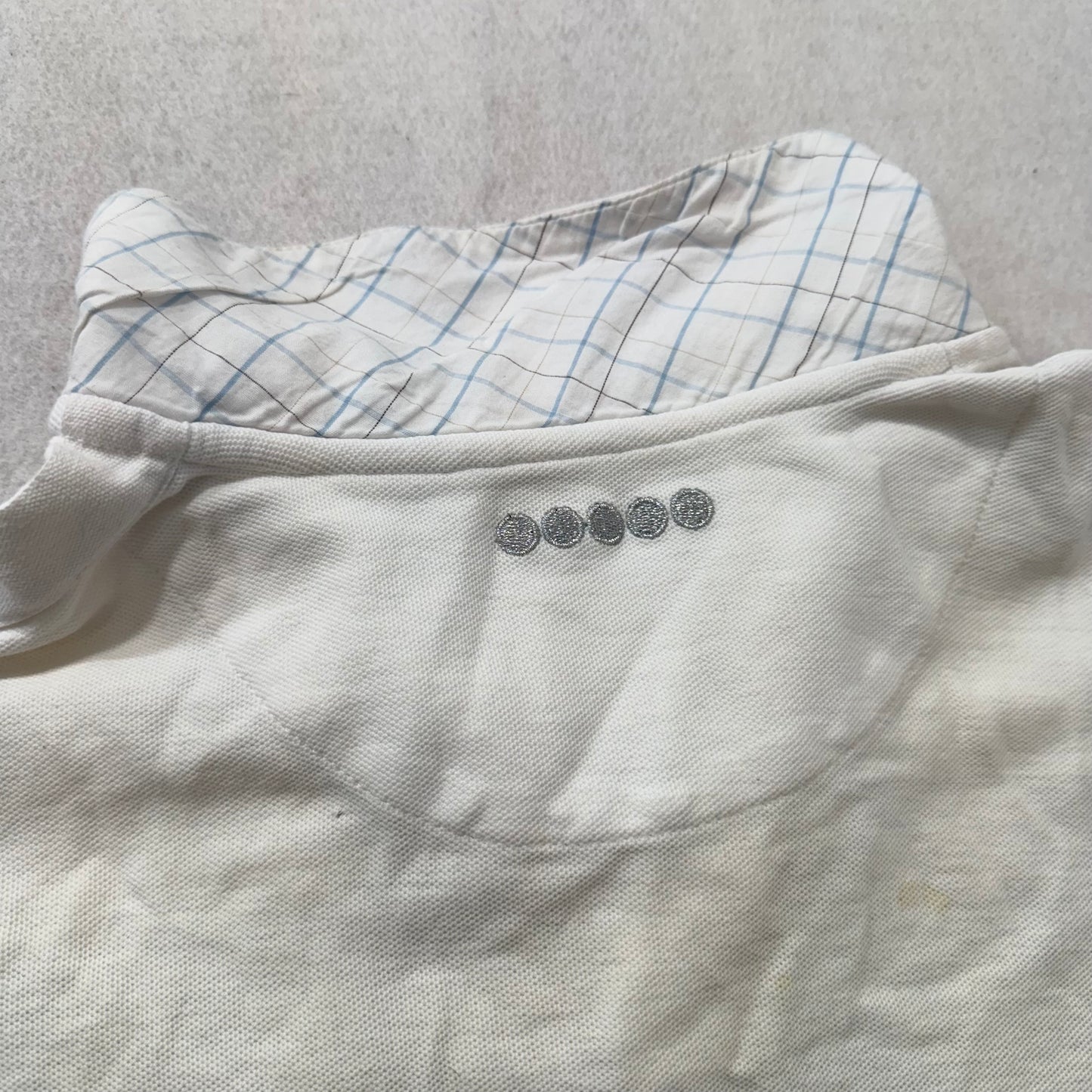 Coogi Mens White Cotton Polo Shirt Short Sleeves Streetwear Hip Hop Logo Size XL