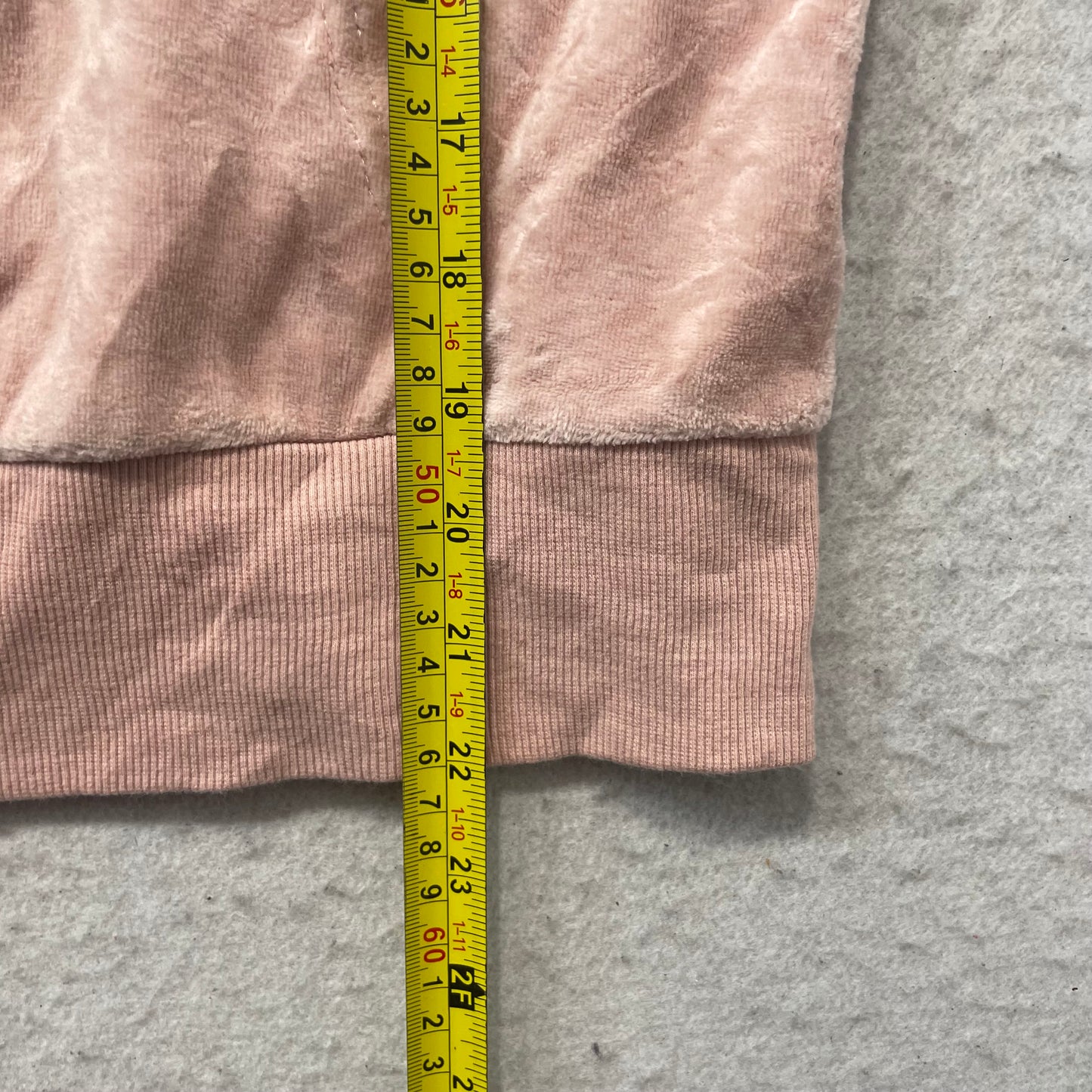 Juicy Couture Women's Light Pink Velour Tracksuit Set Hoodie & Flare Pant Size M
