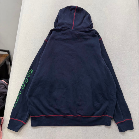 Nike Just Do It Men's Navy Fleece Pullover Hoodie Long Sleeve Sportswear Size XL