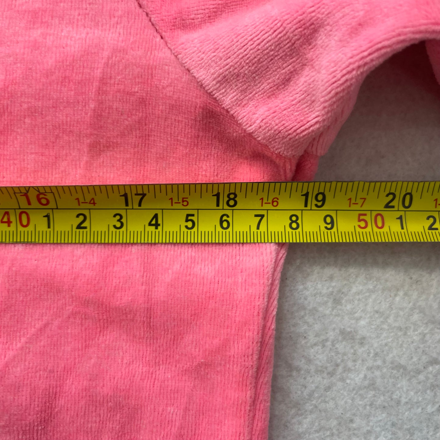 Juicy Couture Women's Pink Velour Full Zip Hoodie Long Sleeve Pockets Size M