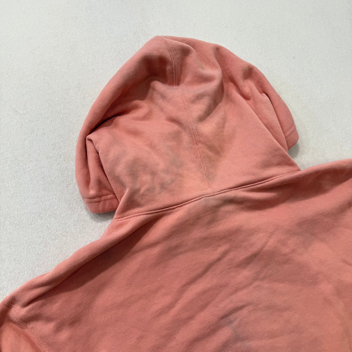 Nike Pink Pullover Hoodie with Front Pocket and Zip Detail Size M