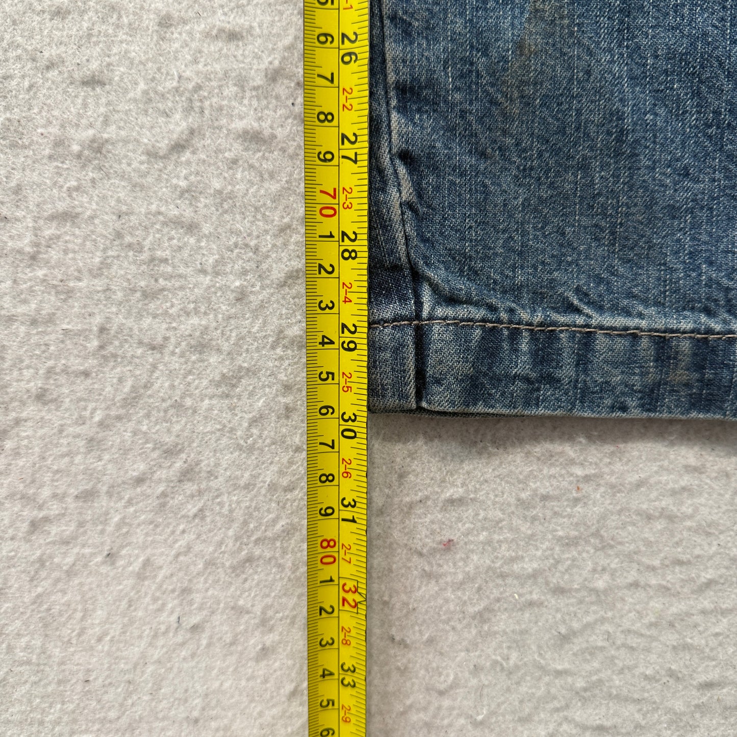 Levi Strauss Signature Men's Blue Denim Carpenter Jeans Pockets Size W32xL32