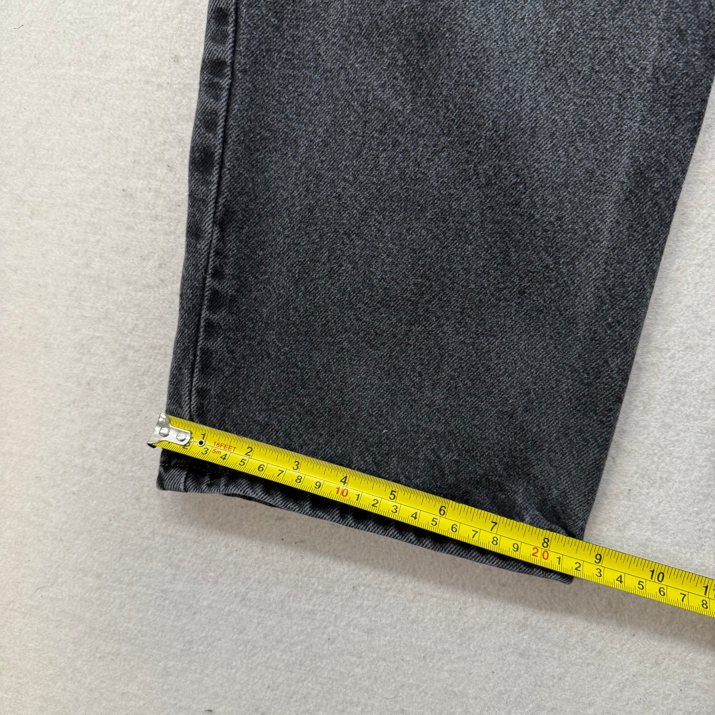 Levi's Strauss & Co 550 Men's Washed Black Denim Relaxed Fit Baggy Jeans Size 36