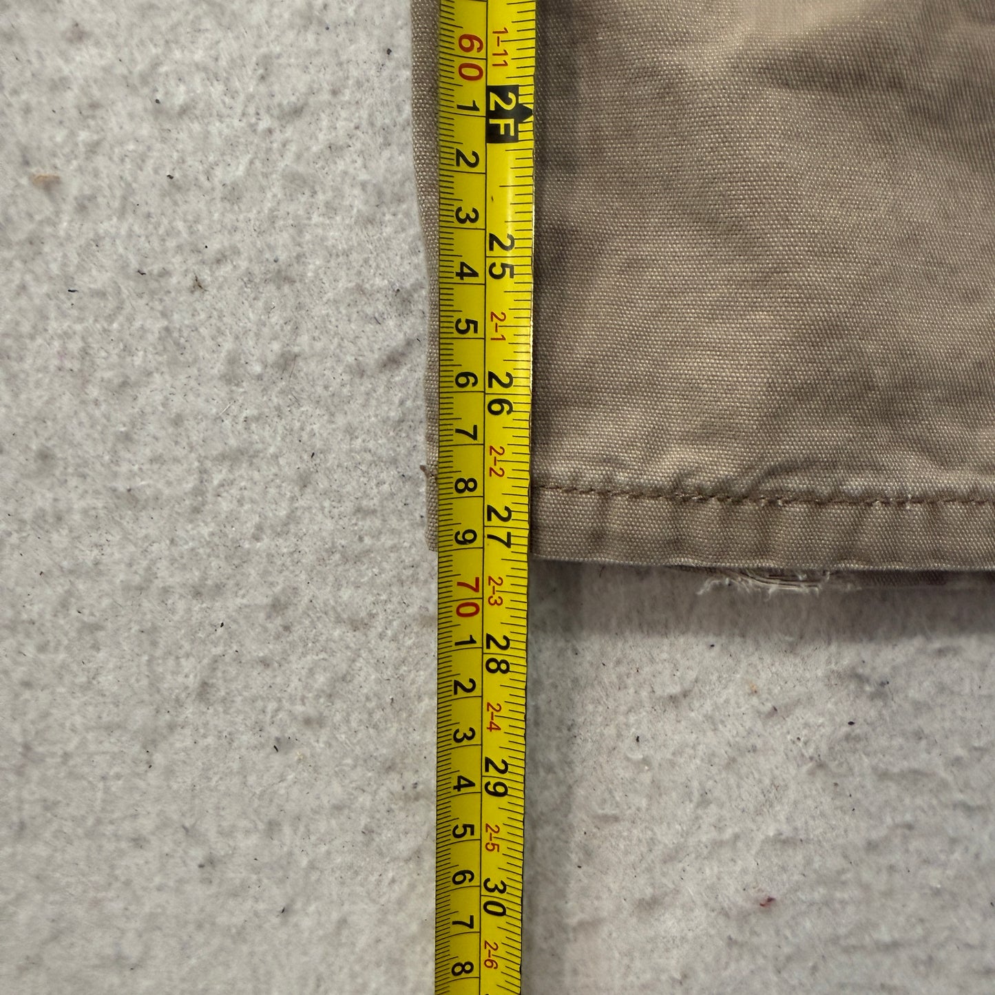 Blue Mountain Men's Khaki Canvas Carpenter Work Pants Utility Dungarees Size W34