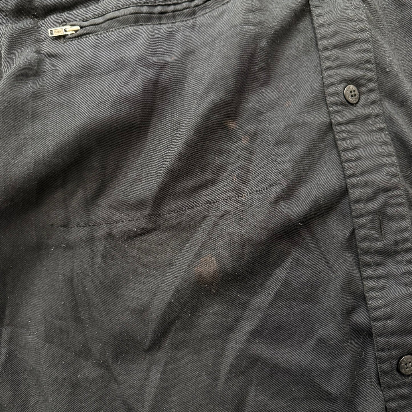 Harley-Davidson Men's Black Cotton Button Up Shirt Short Sleeves Logo Size XL