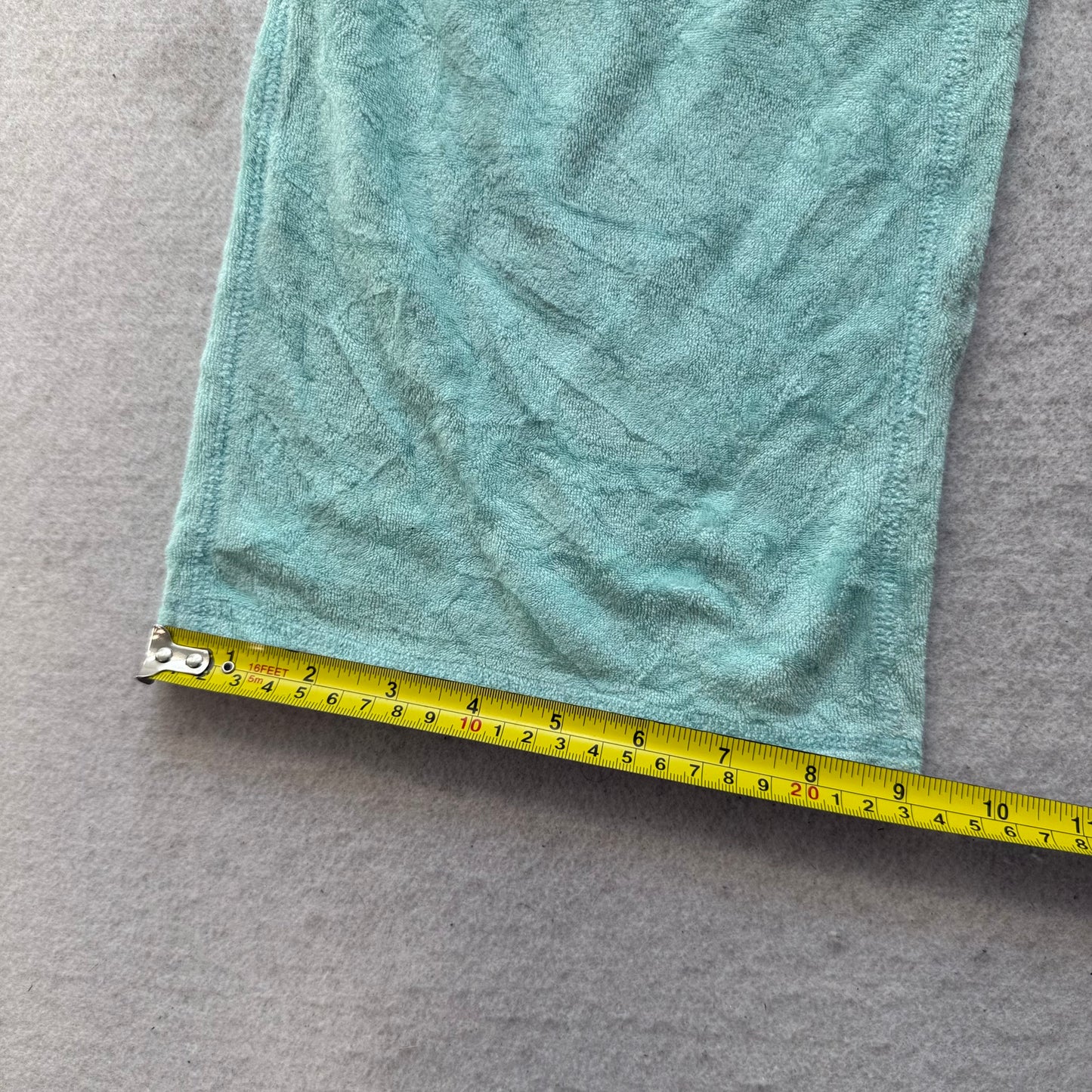 Victoria's Secret PINK Women's Mint Blue Terry Cloth Flared Lounge Pants Size M