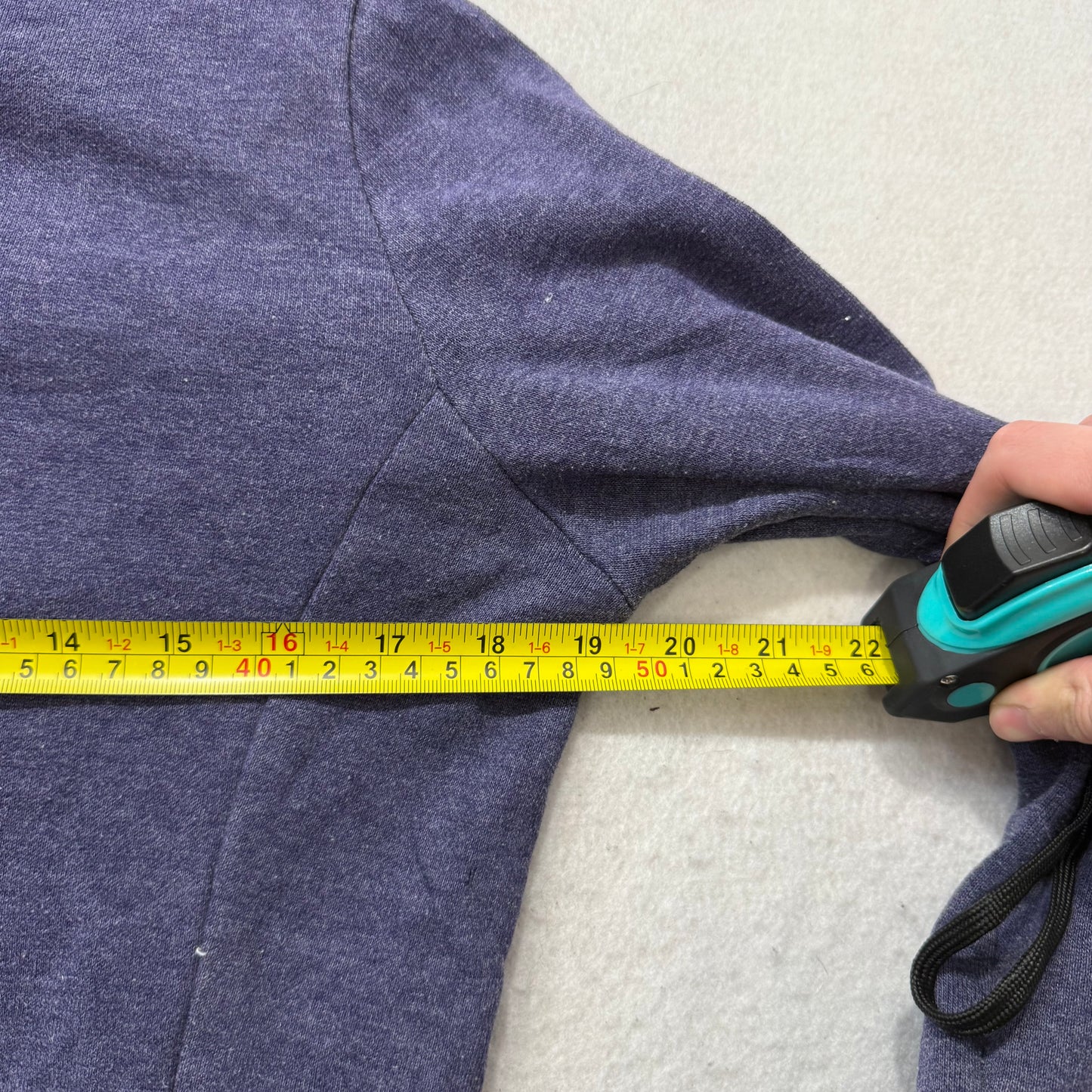 The North Face Womens Purple Fleece Pullover Hoodie Kangaroo Pockets Logo Size S