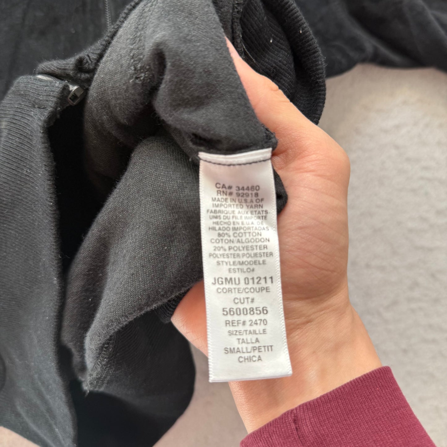 Vintage Juicy Couture Scottie Dogs Women's Black Velour Zip-Up Hoodie Logo Size S