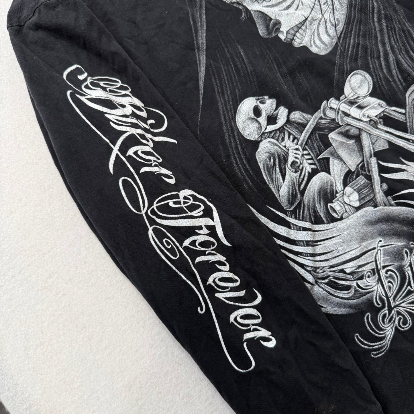 Abercrombie & Fitch Black Biker Forever Long Sleeve Graphic Tee 24x2