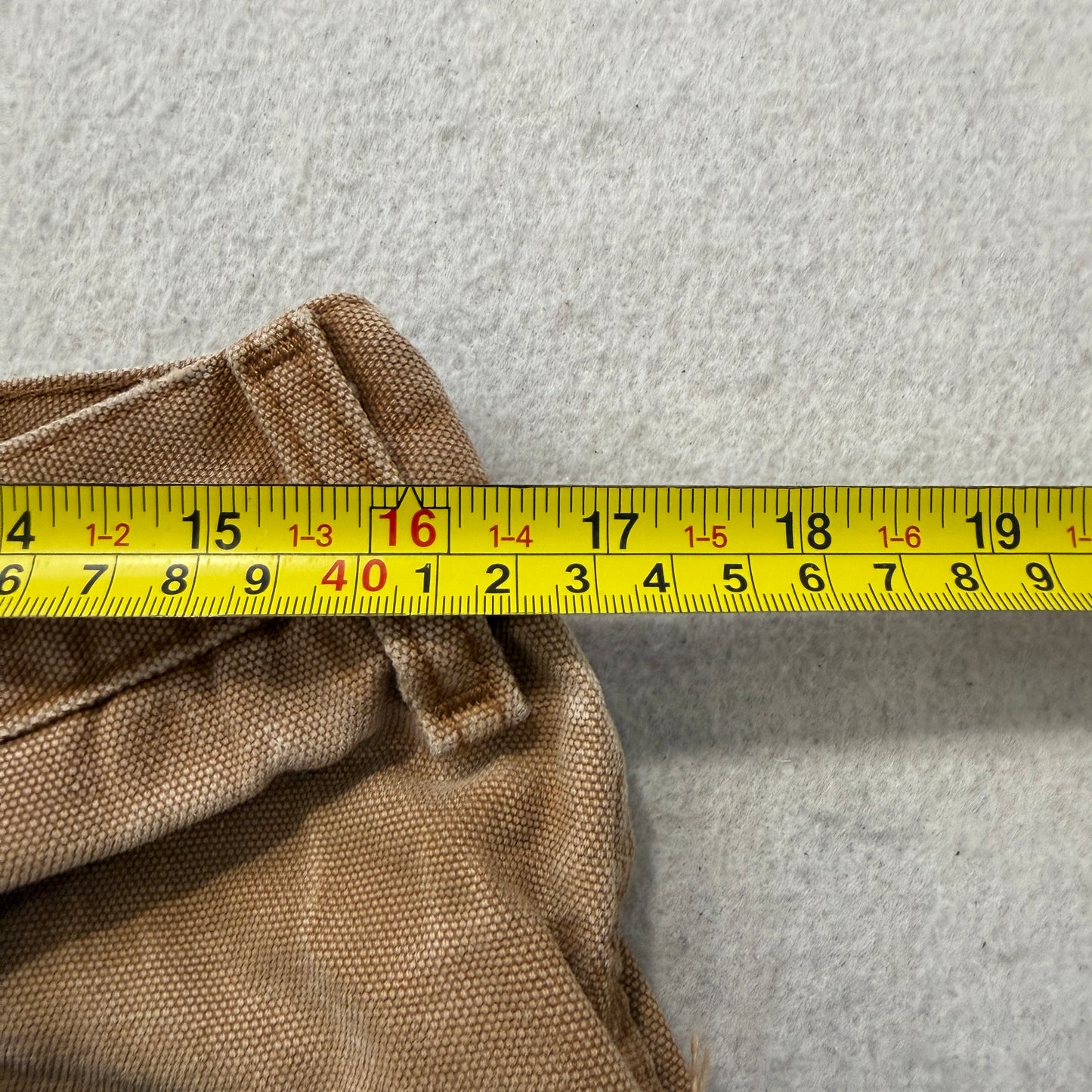 Vintage Dickies Men's Brown Canvas Carpenter Pants Distressed Workwear Size W32