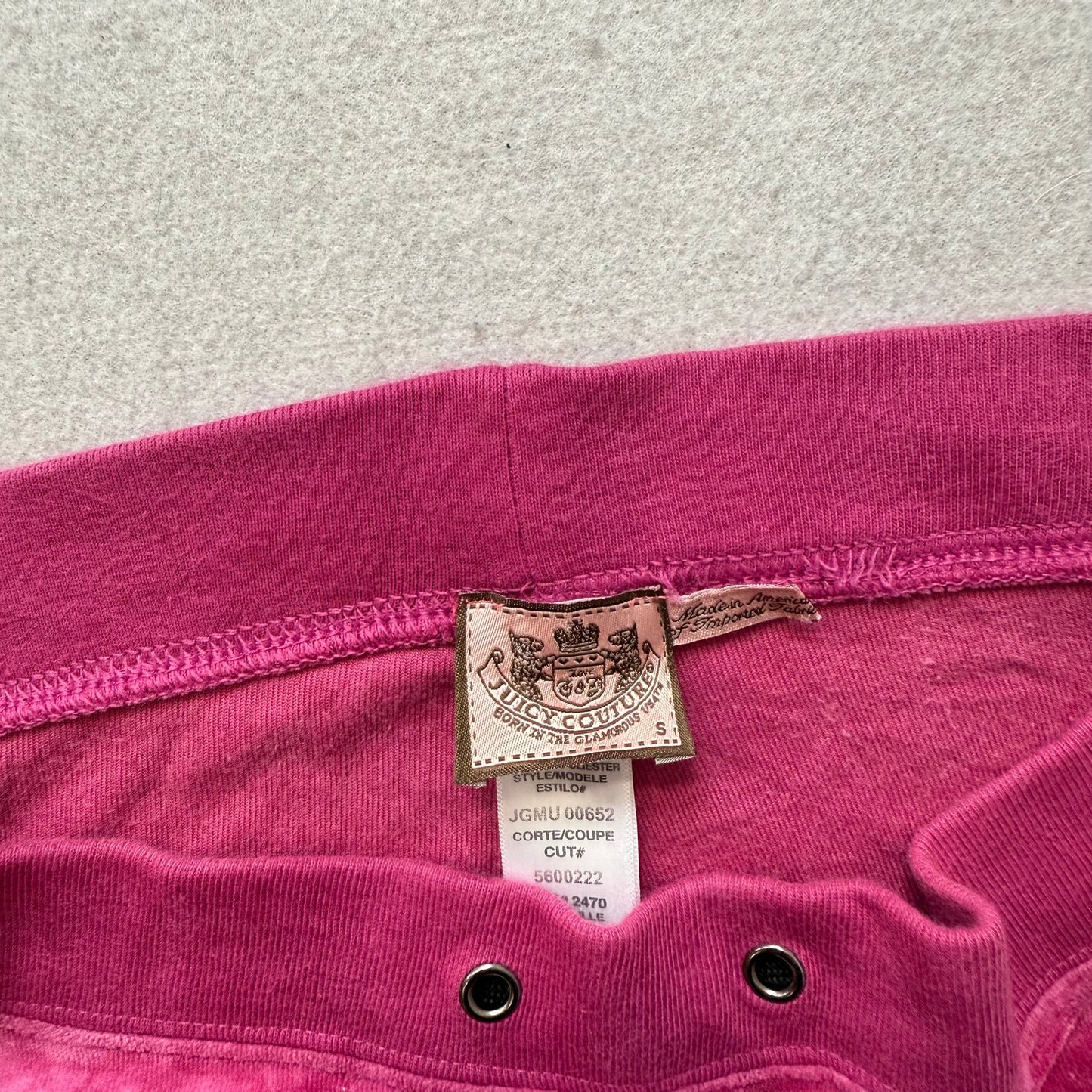 Vintage Juicy Couture Women's Pink Velour Flare Leg Track Pants Loungewear Size S