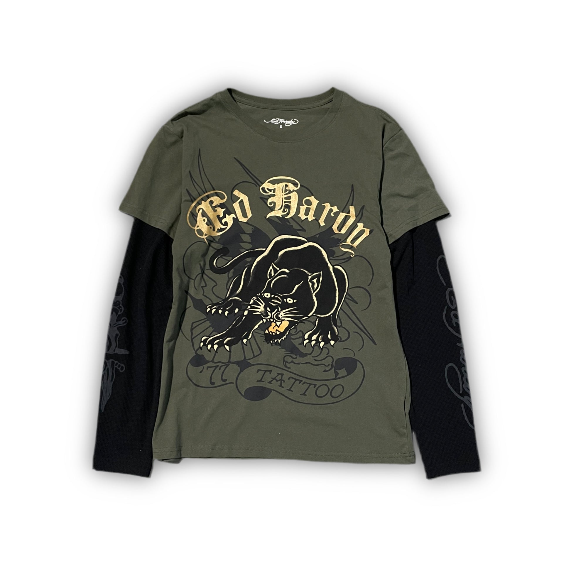 Ed Hardy “Panther” Thermal Tee - Clean Curriculums 
