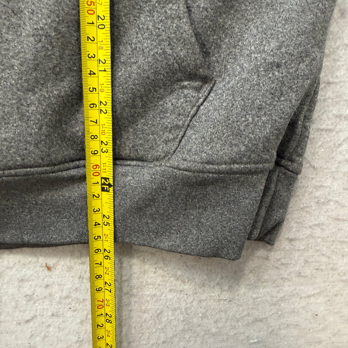 Ecko Unltd Men's Grey Fleece Pullover Hoodie Drawstring Pockets Casual Size S