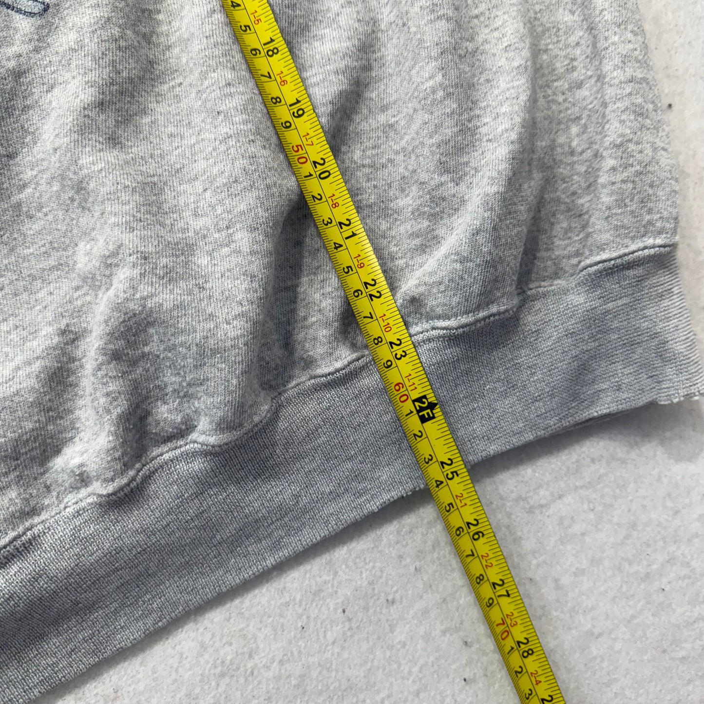 Hanes Men's Heather Gray Acrylic Blend Sweatshirt Long Sleeves Graphic Size XL