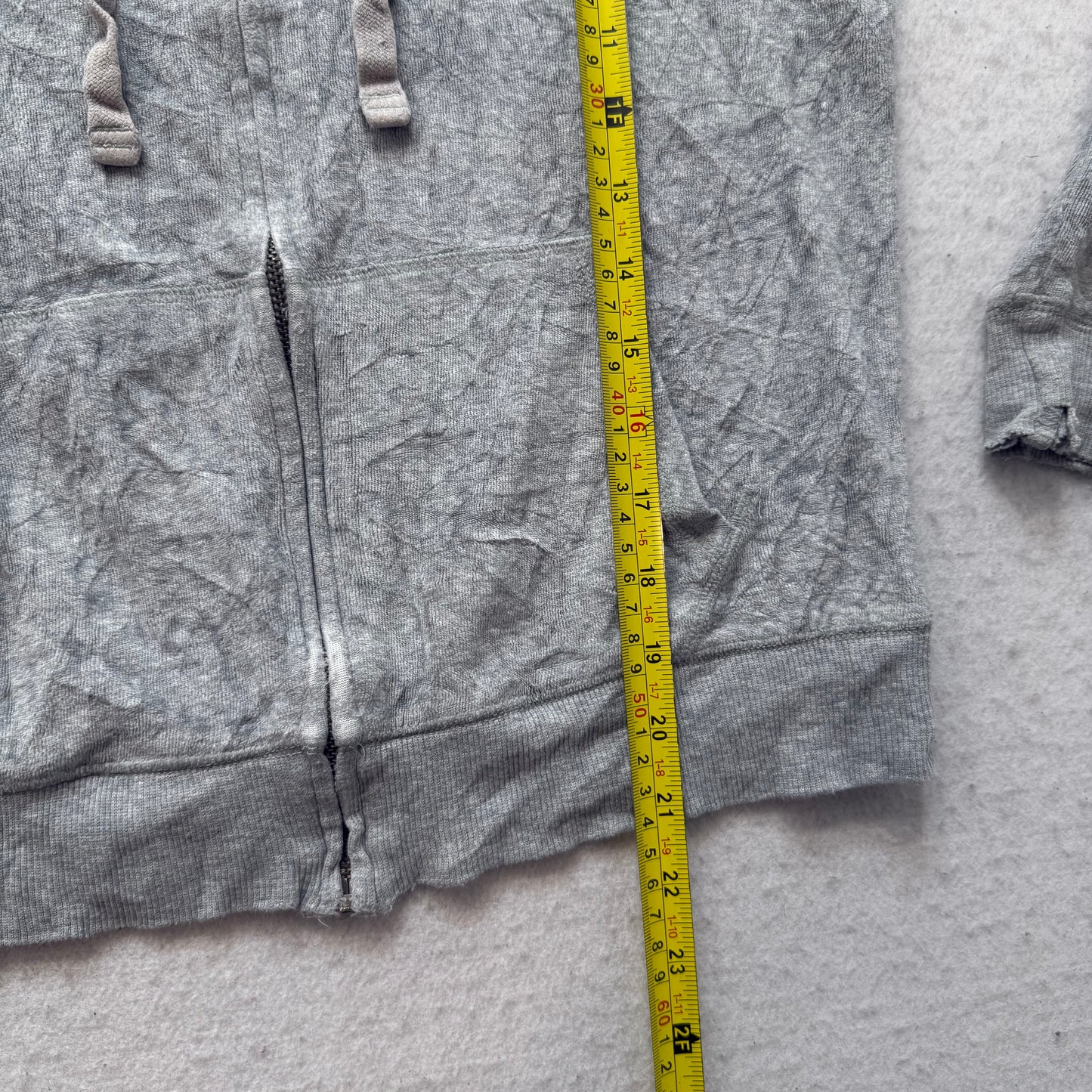 Vintage Victoria's Secret PINK Gray Velour LOVE PINK Back Graphic Hoodie Size S