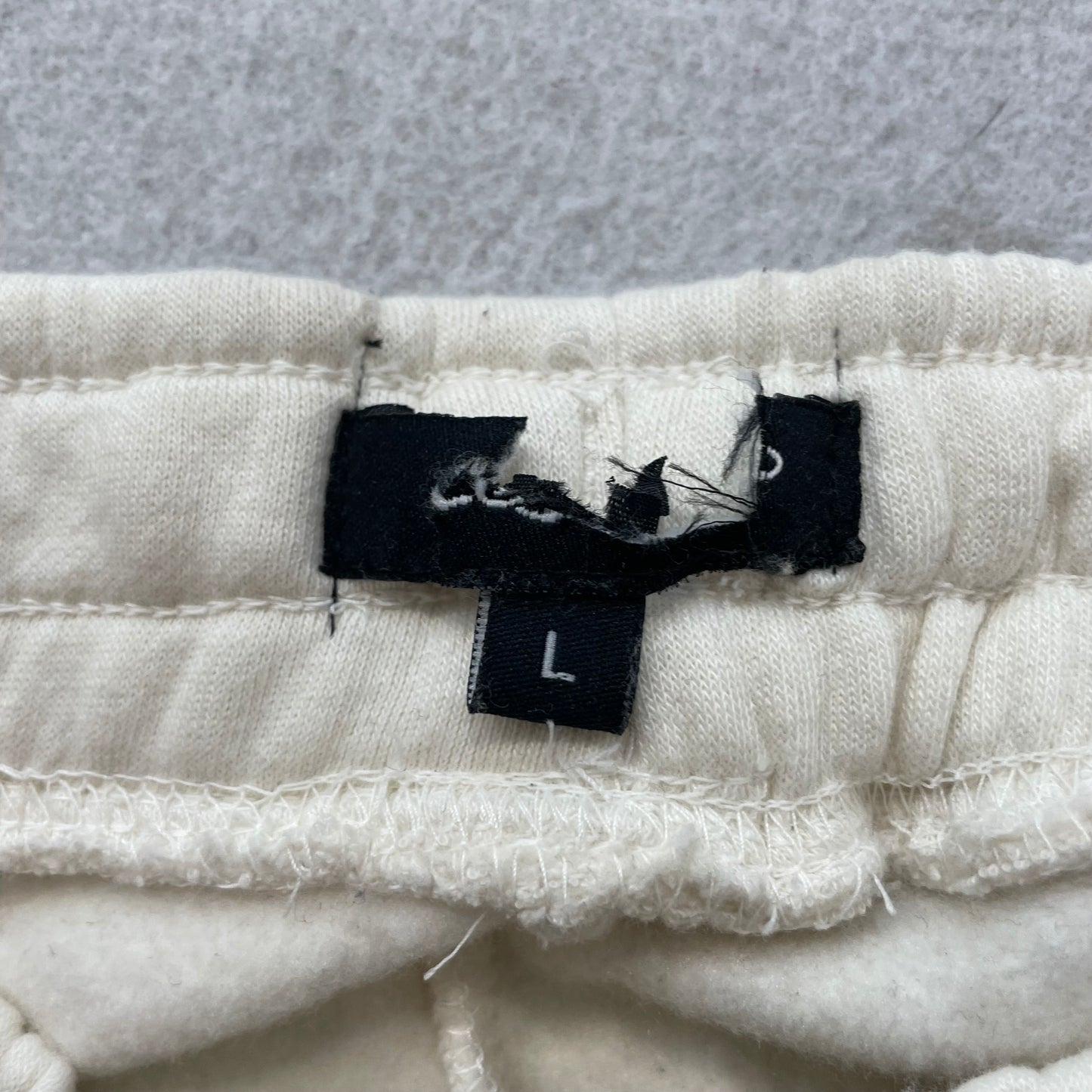 Ed Hardy "Dagger Heart" Women White Fleece Wide Leg Sweatpants Drawstring Size L