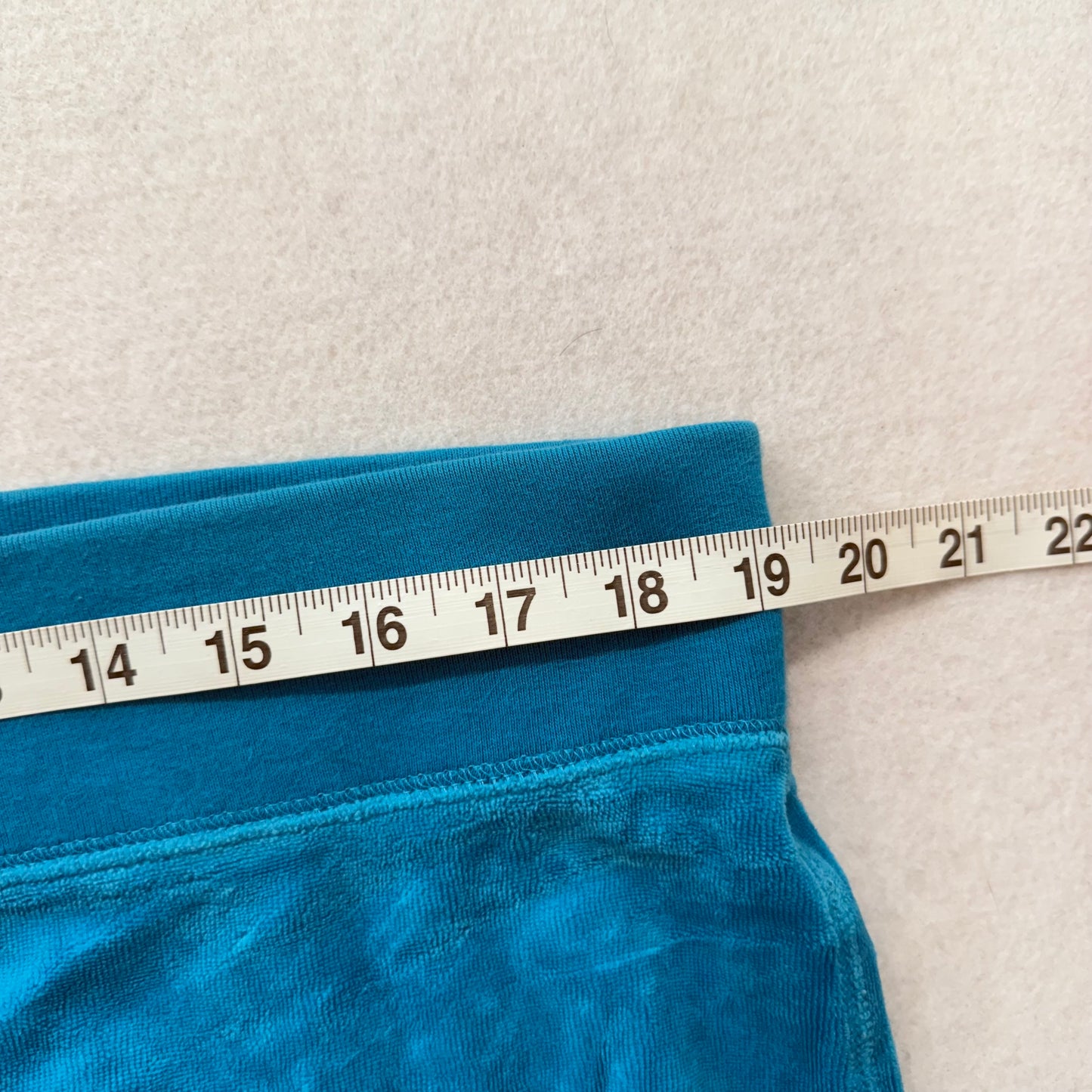 Vintage Juicy Couture Teal Drawstring Velour Pants Size XL