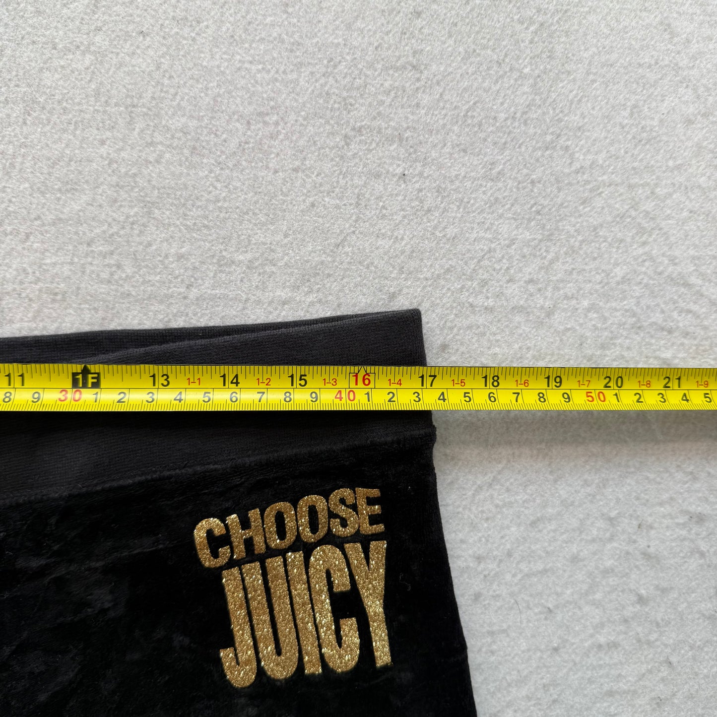 Juicy Couture Choose Juicy Women's Black Velour Flare Track Pants Casual Size L