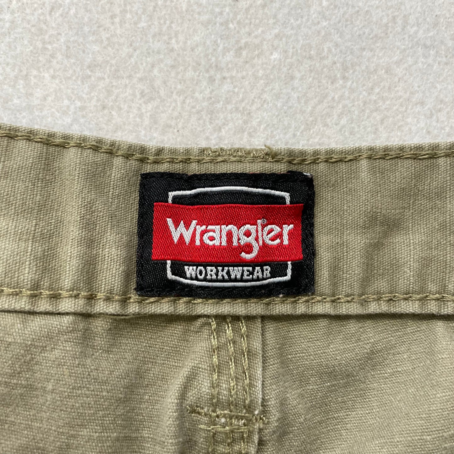 Wrangler Workwear Mens Sage Green Ripstop Cargo Pants Utility Pockets Size 32x30