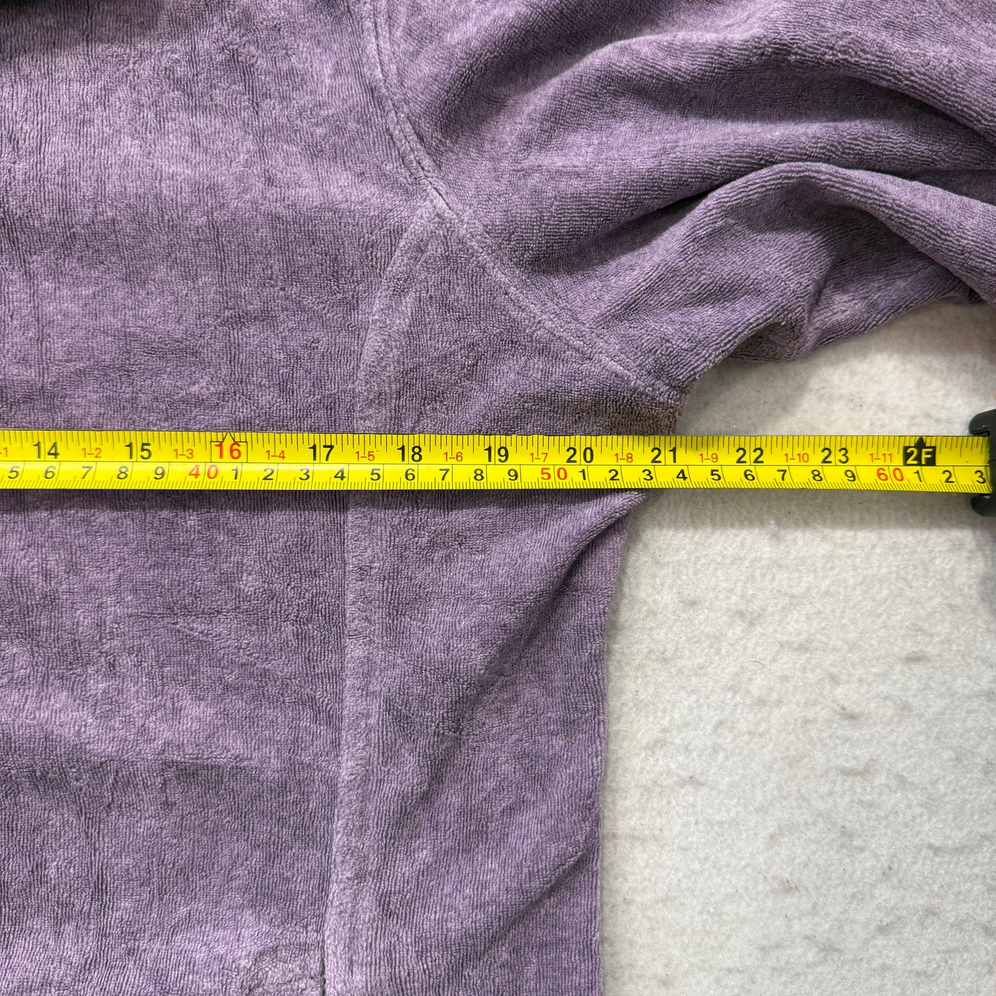 Juicy Couture Women Purple Velour Zip-Up Track Jacket Long Sleeve Pocket Size XL