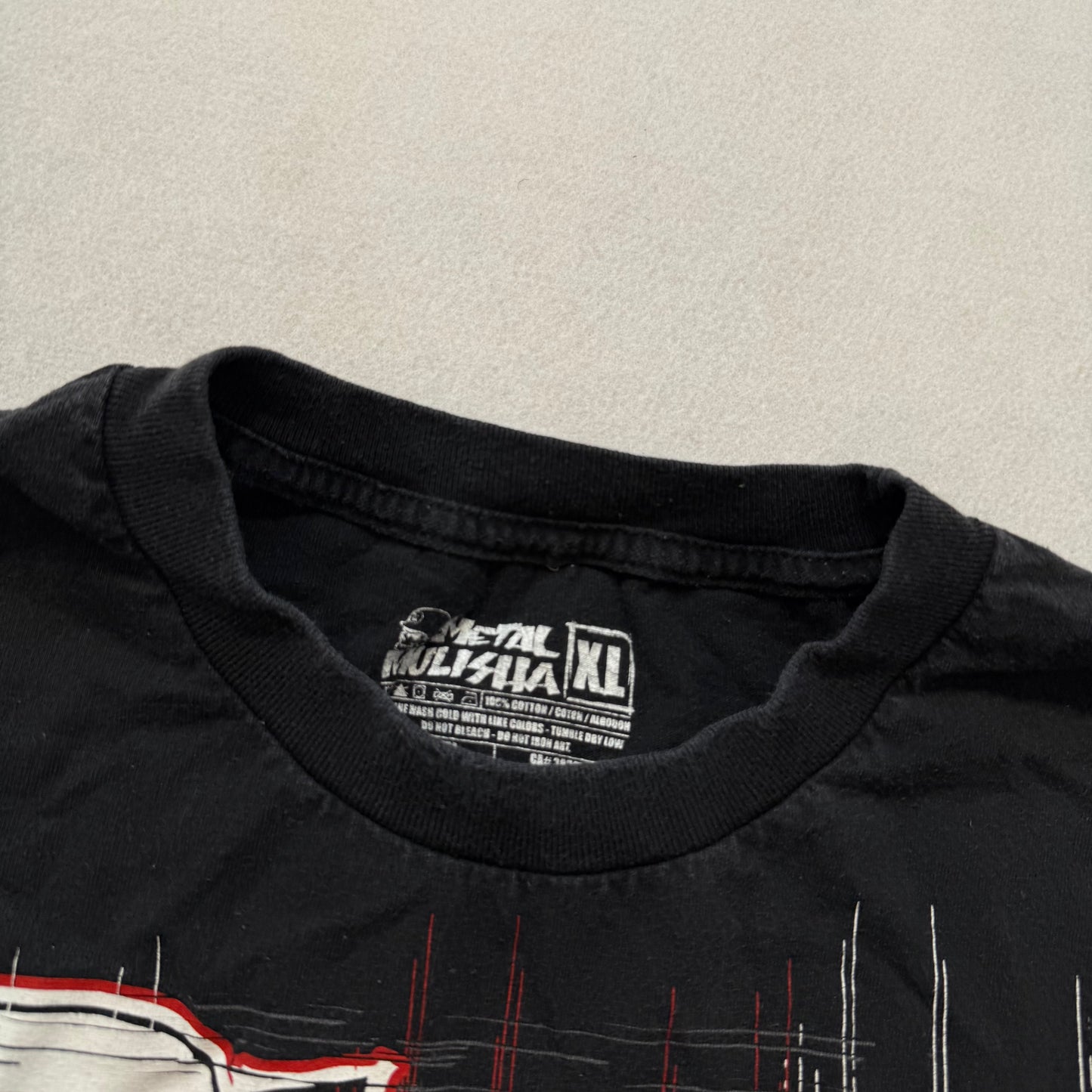 Metal Mulisha Men's Black Cotton T-Shirt Short Sleeves Graphic Logo Tee Size XL