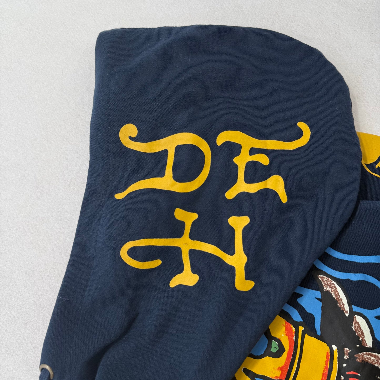 ED HARDY “Panther Bulldog” NAVY ZIP UP HOODIE